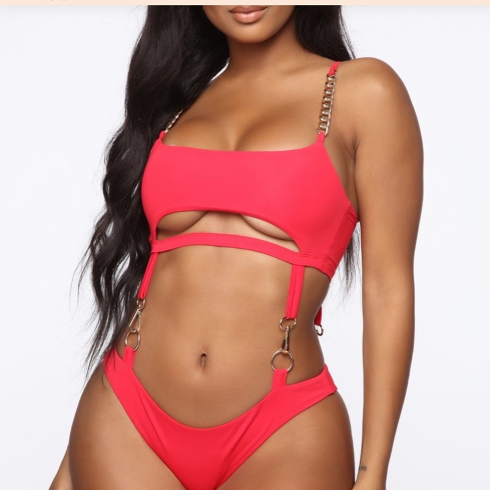Fashion nova Red swimsuit